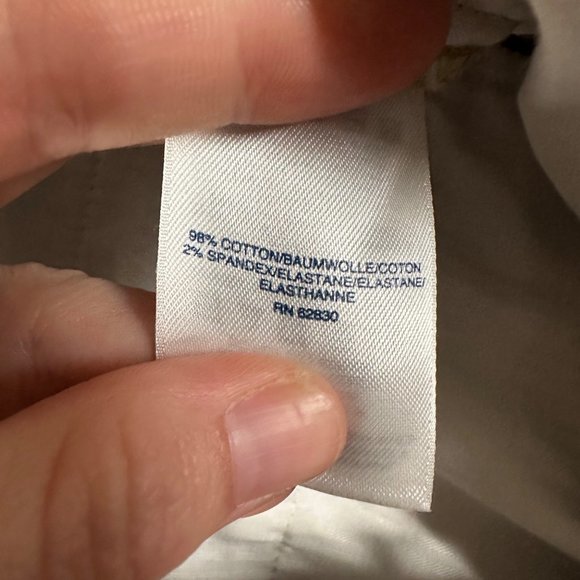 Lands End Mens 38 Khaki Traditional Fit Flat Front Chino Pants Pockets - Picture 5 of 9